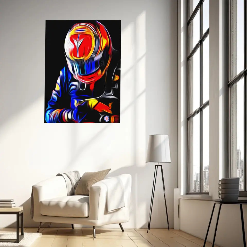 Affiche et Tableau Alex Albon Red Bull 2020 Formule 1
