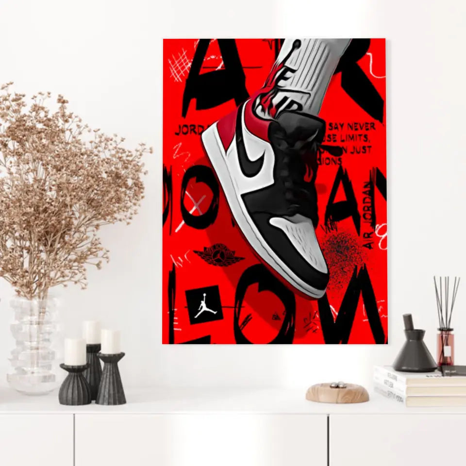 Affiche et Tableau Pop Art de Sneaker Nike Air Jordan