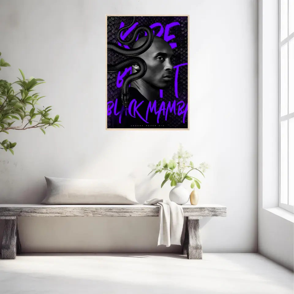 Affiche et Tableau Pop Art de Kobe Bryant Lakers 24