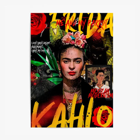Affiche et Tableau Pop Art de Frida Kahlo