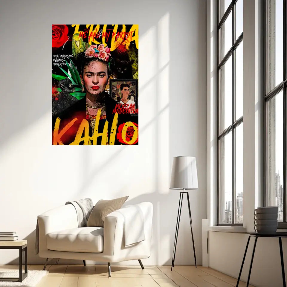 Affiche et Tableau Pop Art de Frida Kahlo