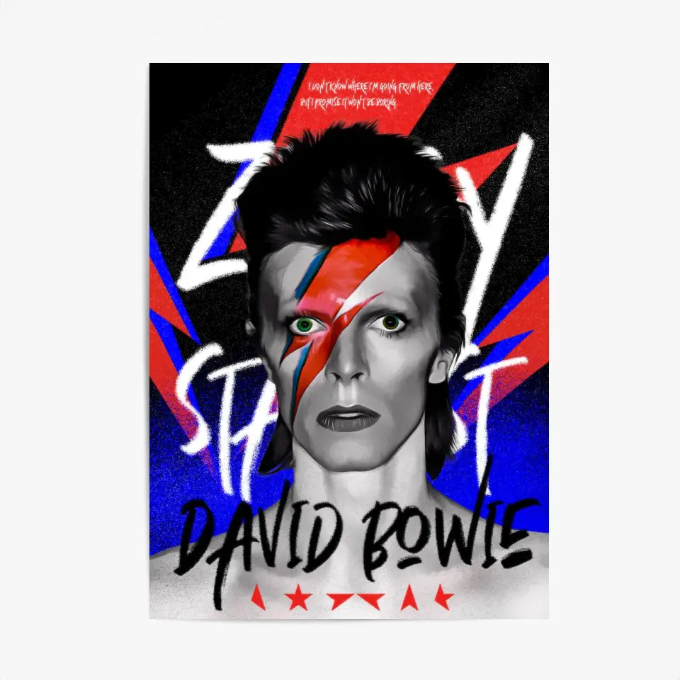 Affiche et Tableau Pop Art de David Bowie