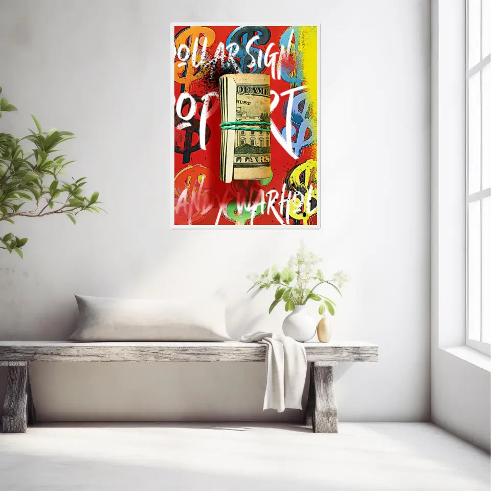 Affiche et Tableau Pop Art de Andy Warhol Dollars