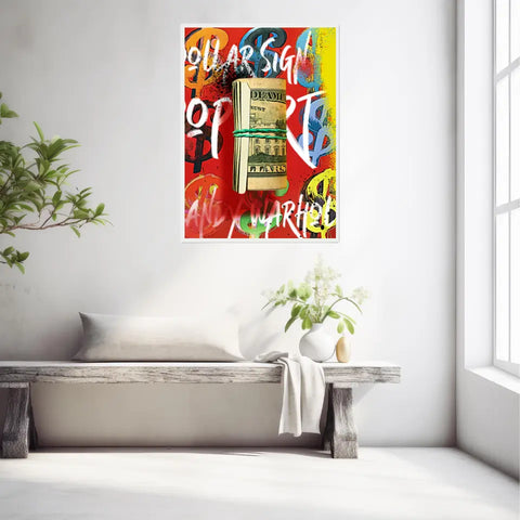 Affiche et Tableau Pop Art de Andy Warhol Dollars