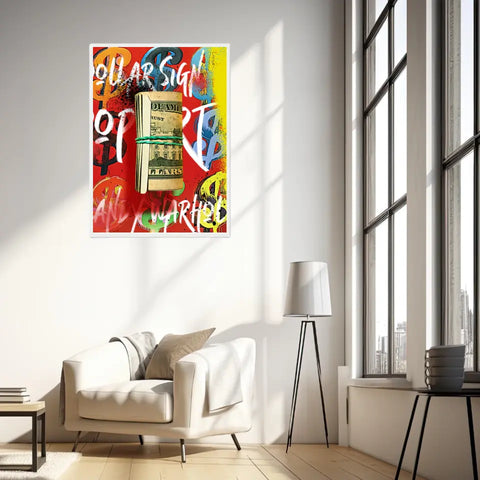 Affiche et Tableau Pop Art de Andy Warhol Dollars