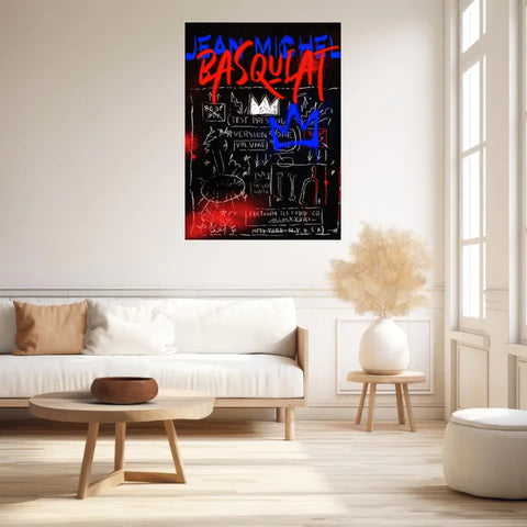 Affiche et Tableau Pop Art de Jean Michel Basquiat Record Beat Bop