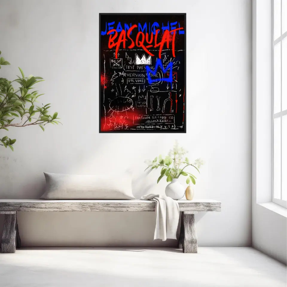 Affiche et Tableau Pop Art de Jean Michel Basquiat Record Beat Bop