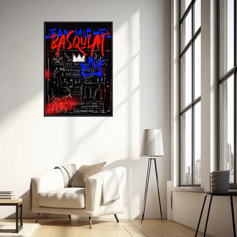 Affiche et Tableau Pop Art de Jean Michel Basquiat Record Beat Bop