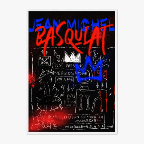 Affiche et Tableau Pop Art de Jean Michel Basquiat Record Beat Bop