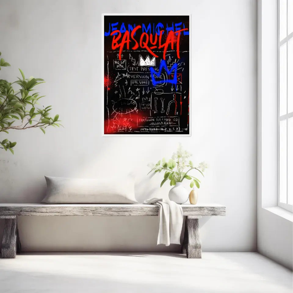 Affiche et Tableau Pop Art de Jean Michel Basquiat Record Beat Bop