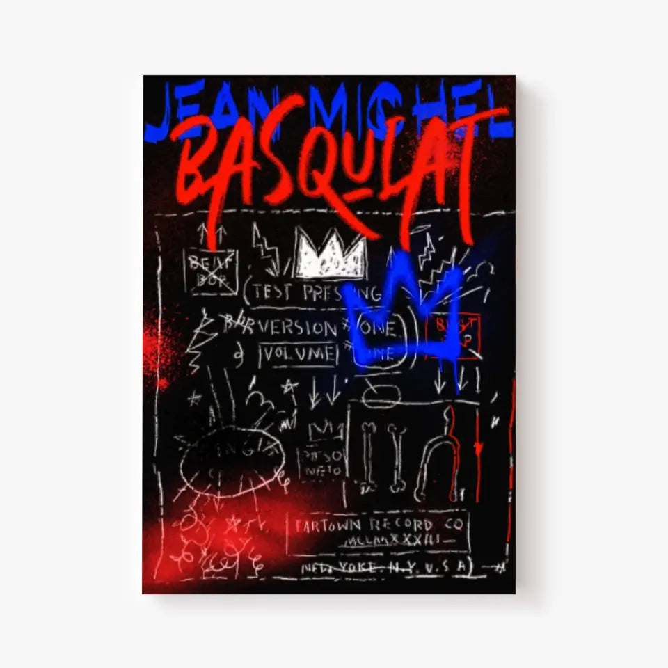 Affiche et Tableau Pop Art de Jean Michel Basquiat Record Beat Bop