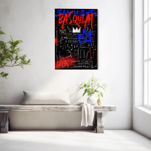 Affiche et Tableau Pop Art de Jean Michel Basquiat Record Beat Bop