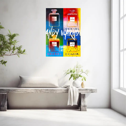 Affiche et Tableau Pop Art de Andy Warhol Chanel