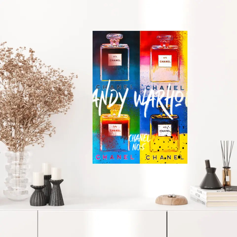 Affiche et Tableau Pop Art de Andy Warhol Chanel