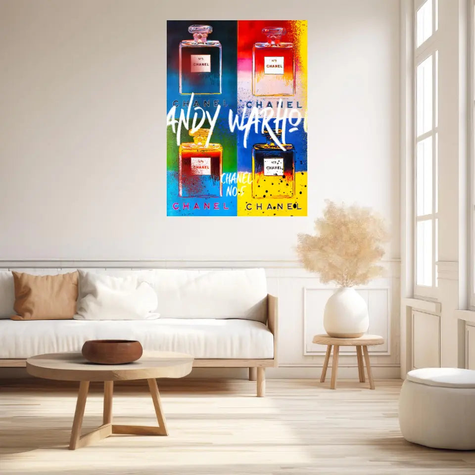 Affiche et Tableau Pop Art de Andy Warhol Chanel