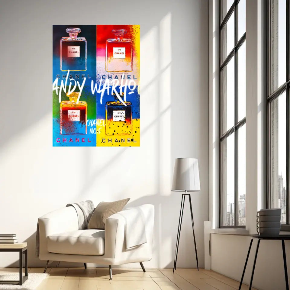 Affiche et Tableau Pop Art de Andy Warhol Chanel