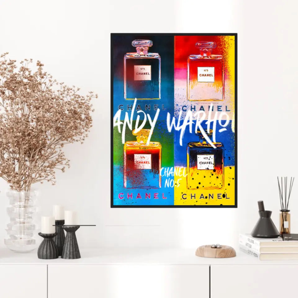 Affiche et Tableau Pop Art de Andy Warhol Chanel