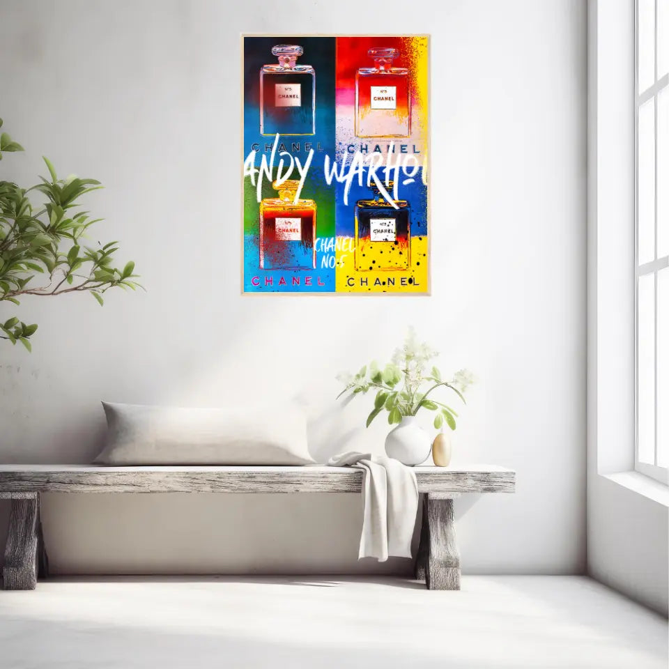 Affiche et Tableau Pop Art de Andy Warhol Chanel