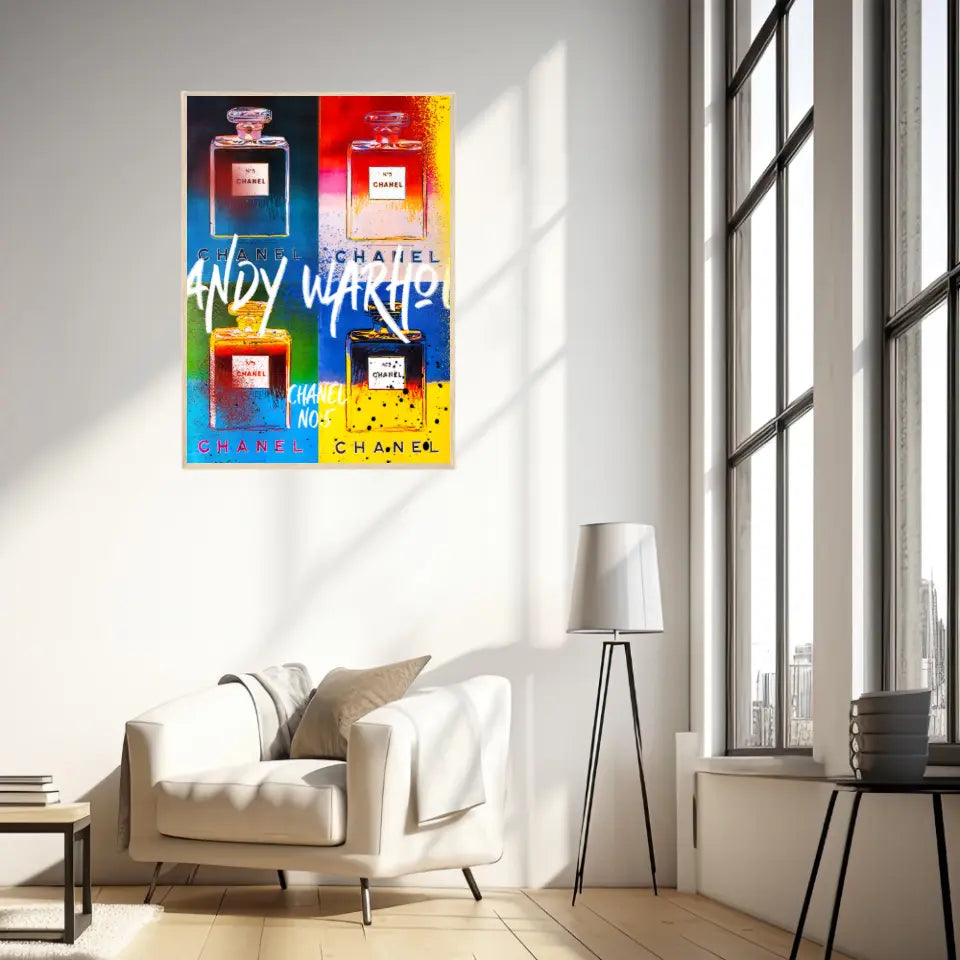 Affiche et Tableau Pop Art de Andy Warhol Chanel