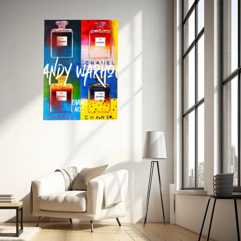 Affiche et Tableau Pop Art de Andy Warhol Chanel
