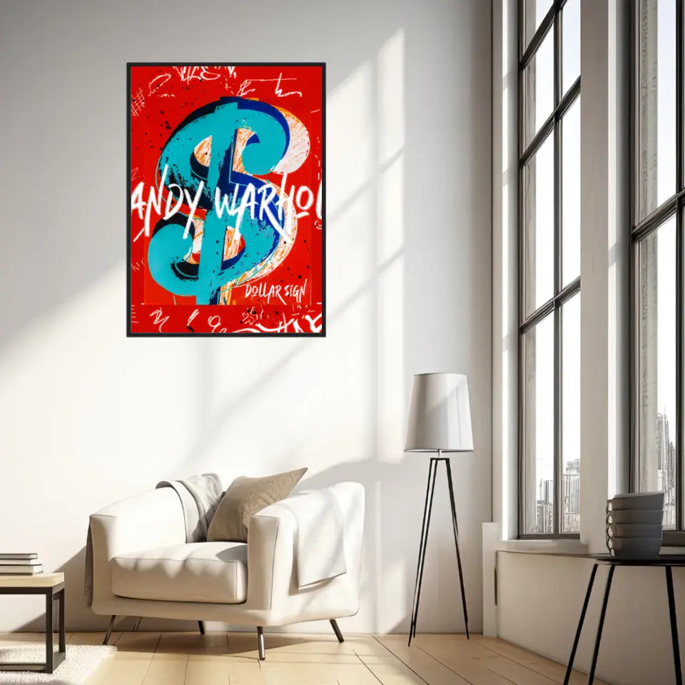 Affiche et Tableau Pop Art de Andy Warhol Dollar Sign