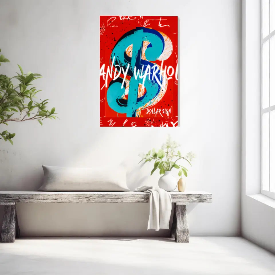 Affiche et Tableau Pop Art de Andy Warhol Dollar Sign