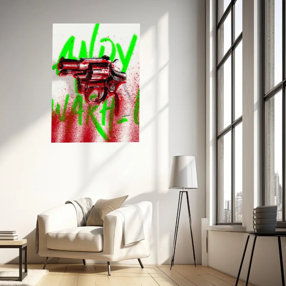 Affiche et Tableau Pop Art de Andy Warhol Revolver