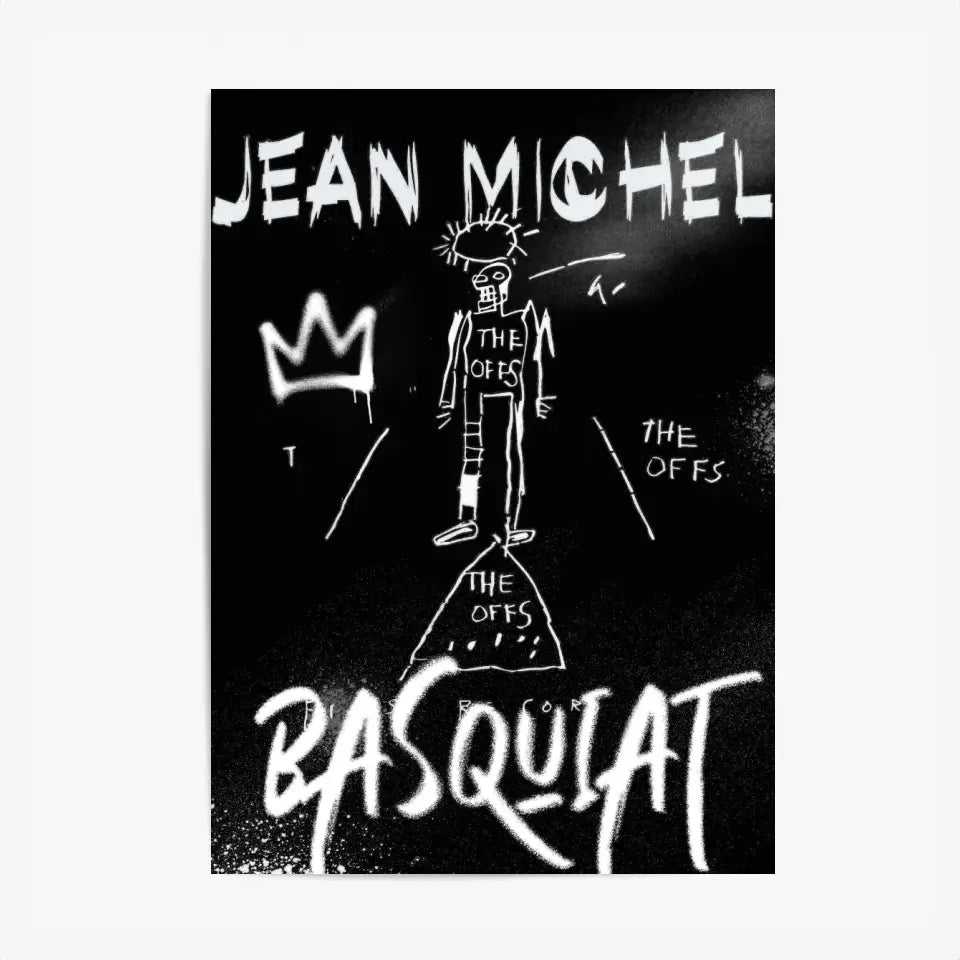 Affiche et Tableau Pop Art de Jean Michel Basquiat The Offs First Record