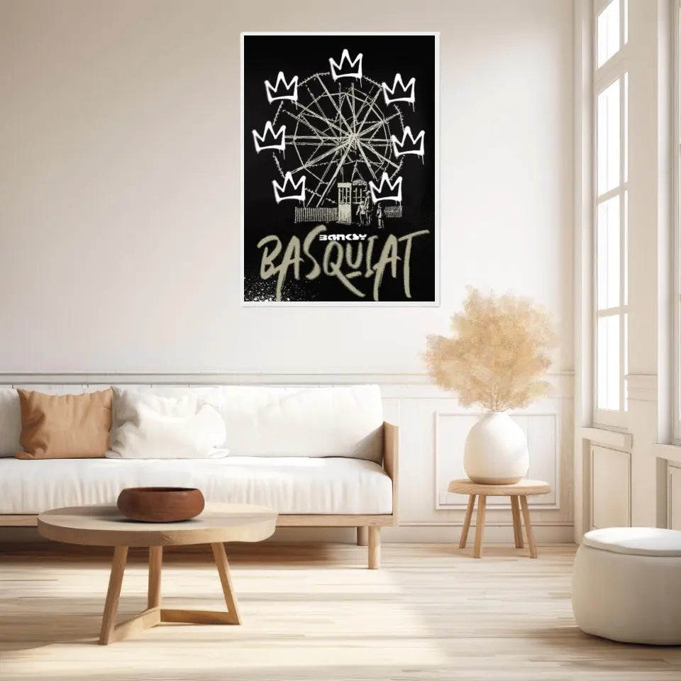 Affiche et Tableau Pop Art de Jean Michel Basquiat VS Banksy