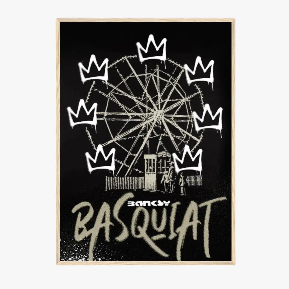 Affiche et Tableau Pop Art de Jean Michel Basquiat VS Banksy