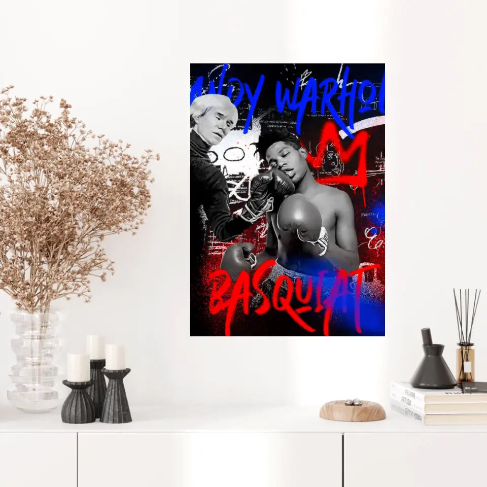 Affiche et Tableau Pop Art de Jean Michel Basquiat Boxe Andy Warhol