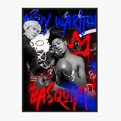 Affiche et Tableau Pop Art de Jean Michel Basquiat Boxe Andy Warhol