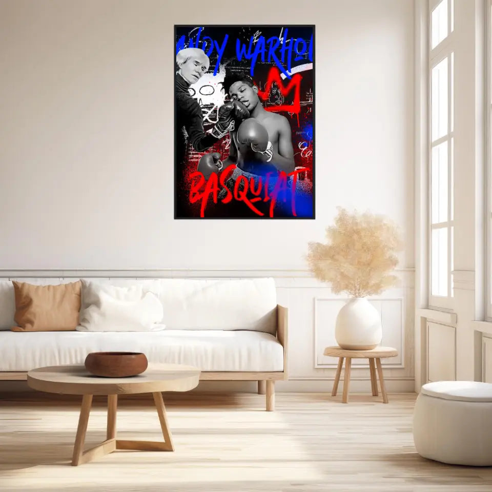Affiche et Tableau Pop Art de Jean Michel Basquiat Boxe Andy Warhol