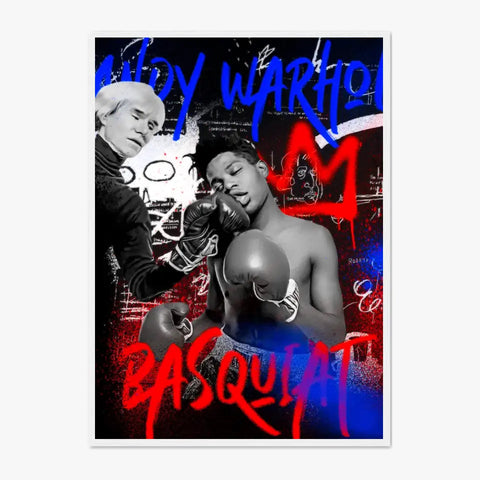 Affiche et Tableau Pop Art de Jean Michel Basquiat Boxe Andy Warhol