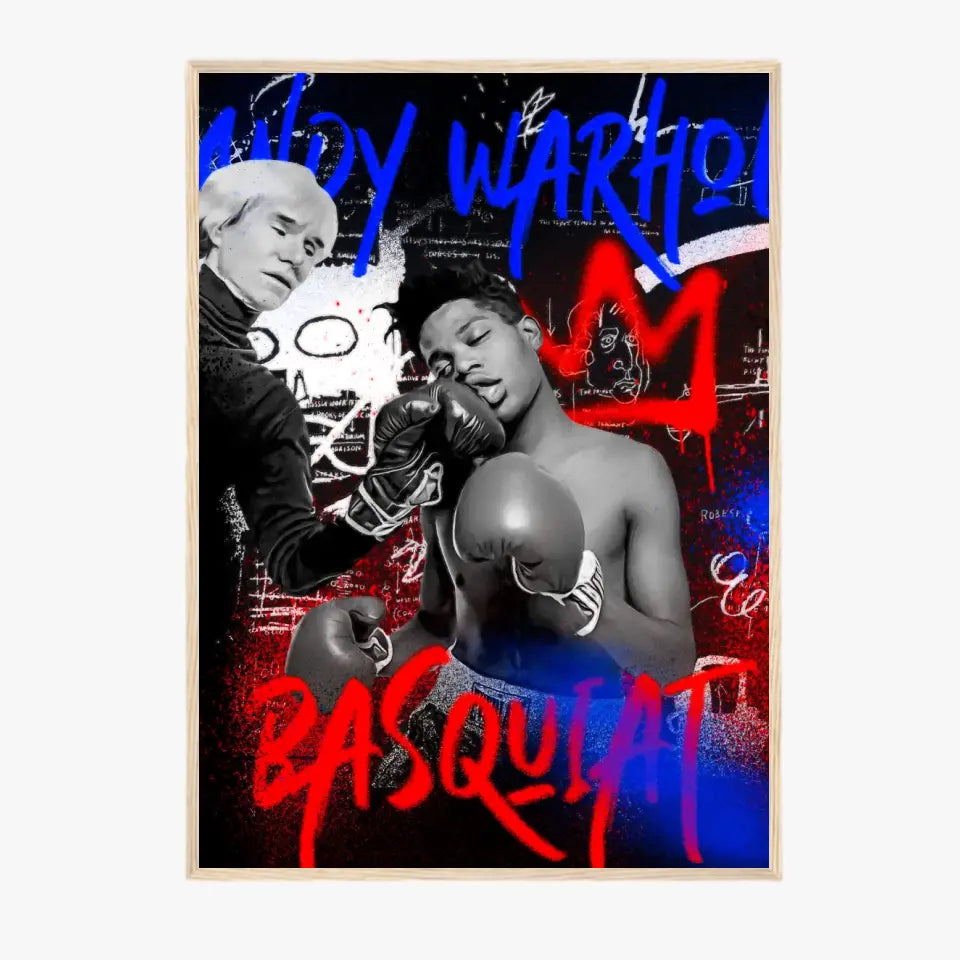 Affiche et Tableau Pop Art de Jean Michel Basquiat Boxe Andy Warhol