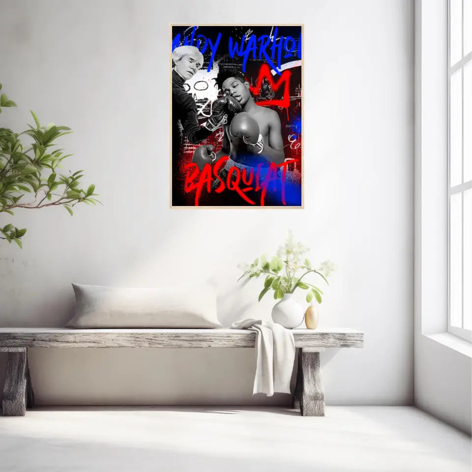 Affiche et Tableau Pop Art de Jean Michel Basquiat Boxe Andy Warhol