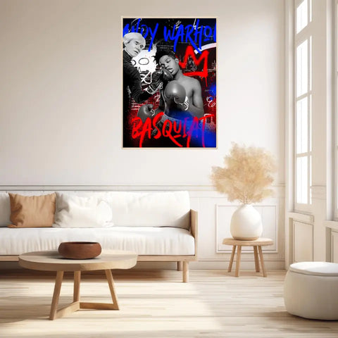 Affiche et Tableau Pop Art de Jean Michel Basquiat Boxe Andy Warhol