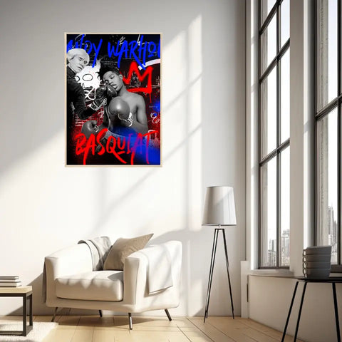 Affiche et Tableau Pop Art de Jean Michel Basquiat Boxe Andy Warhol