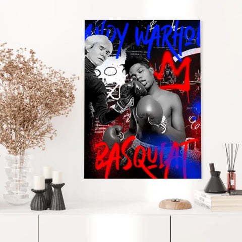 Affiche et Tableau Pop Art de Jean Michel Basquiat Boxe Andy Warhol