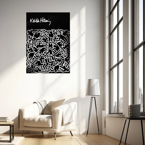 Affiche et Tableau Pop Art de Keith Haring Dancing