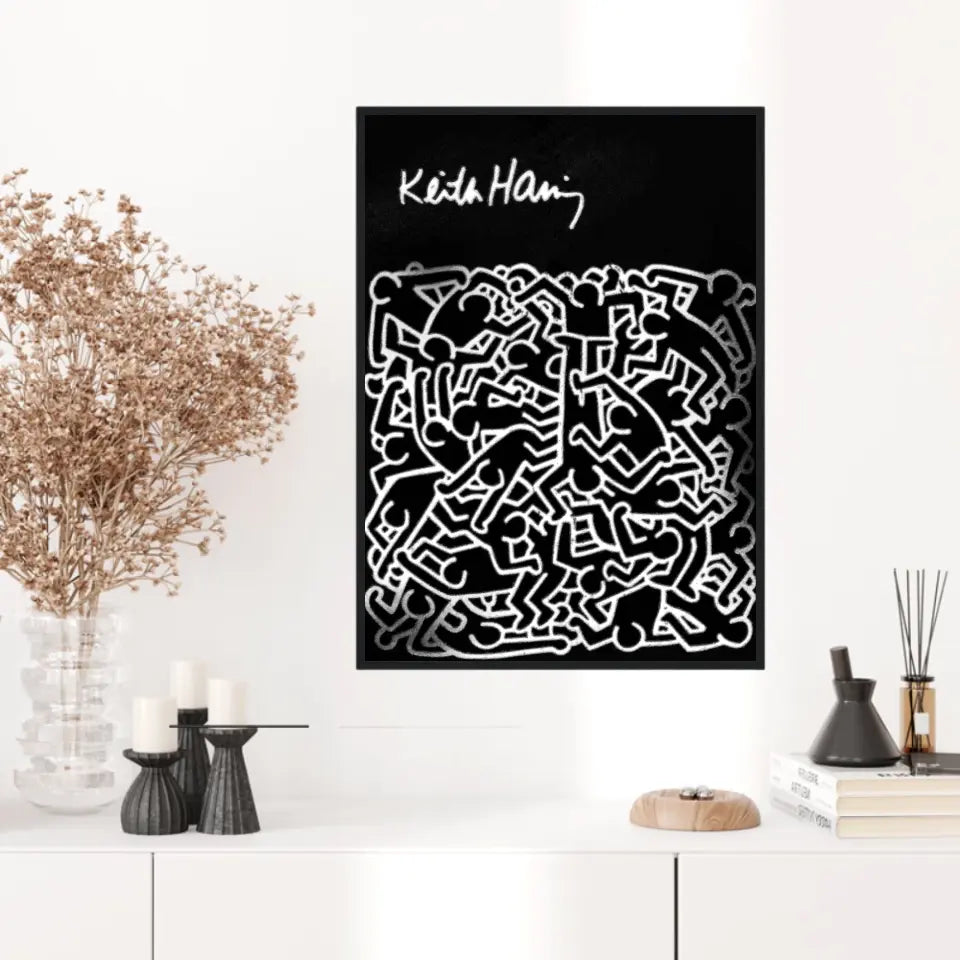 Affiche et Tableau Pop Art de Keith Haring Dancing