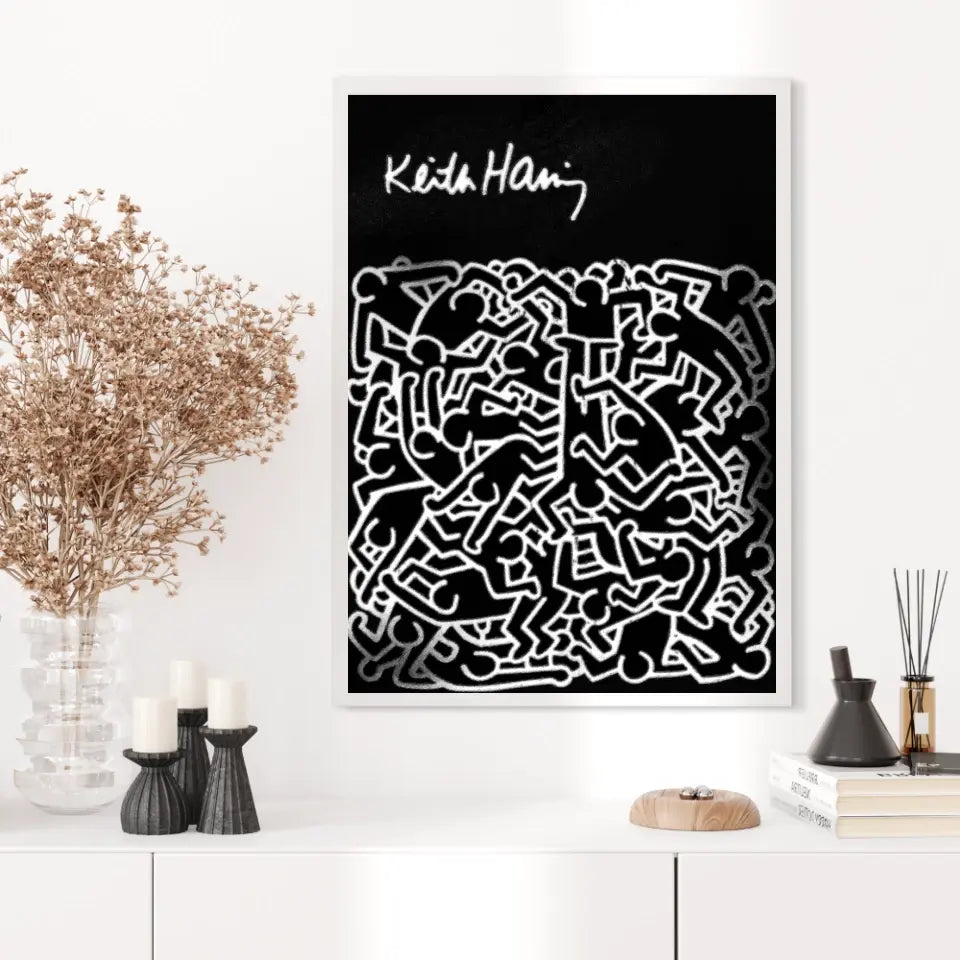 Affiche et Tableau Pop Art de Keith Haring Dancing