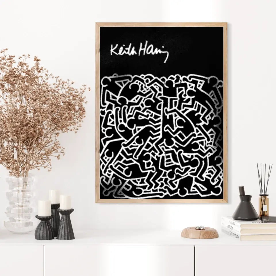 Affiche et Tableau Pop Art de Keith Haring Dancing