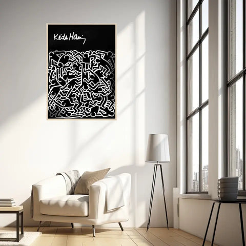 Affiche et Tableau Pop Art de Keith Haring Dancing