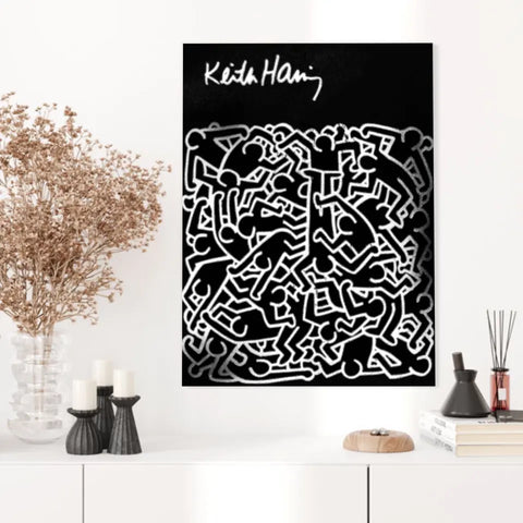 Affiche et Tableau Pop Art de Keith Haring Dancing