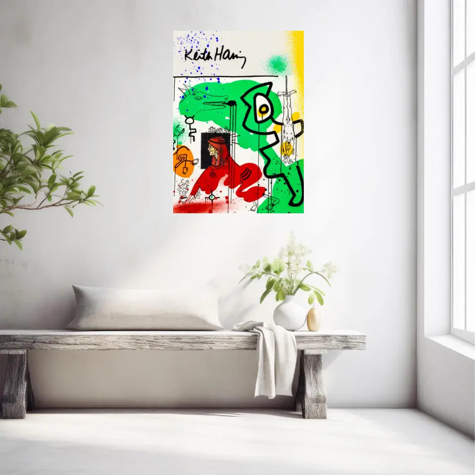 Affiche et Tableau Pop Art de Keith Haring Apocalypse 9
