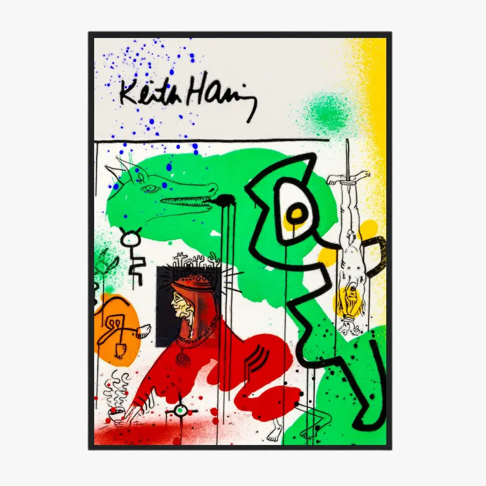 Affiche et Tableau Pop Art de Keith Haring Apocalypse 9
