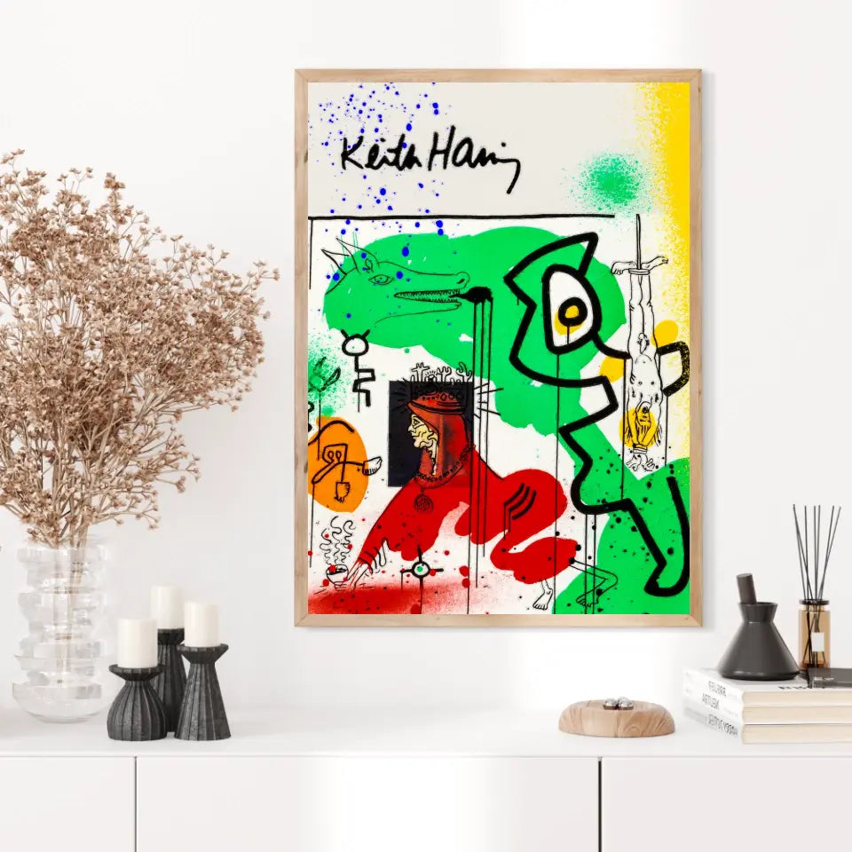 Affiche et Tableau Pop Art de Keith Haring Apocalypse 9