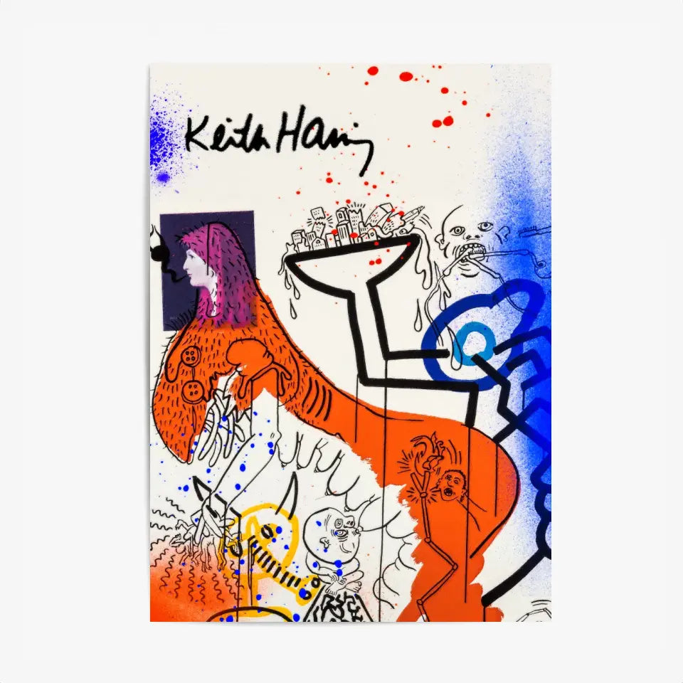 Affiche et Tableau Pop Art de Keith Haring Apocalypse 4