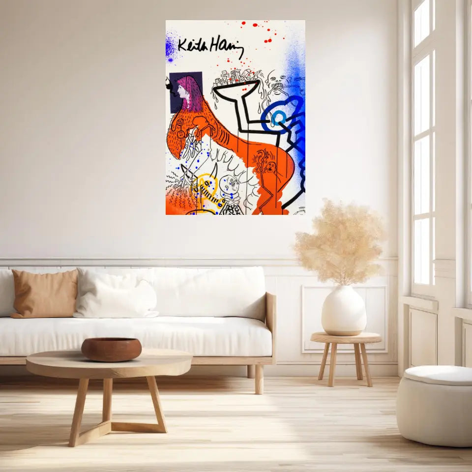 Affiche et Tableau Pop Art de Keith Haring Apocalypse 4